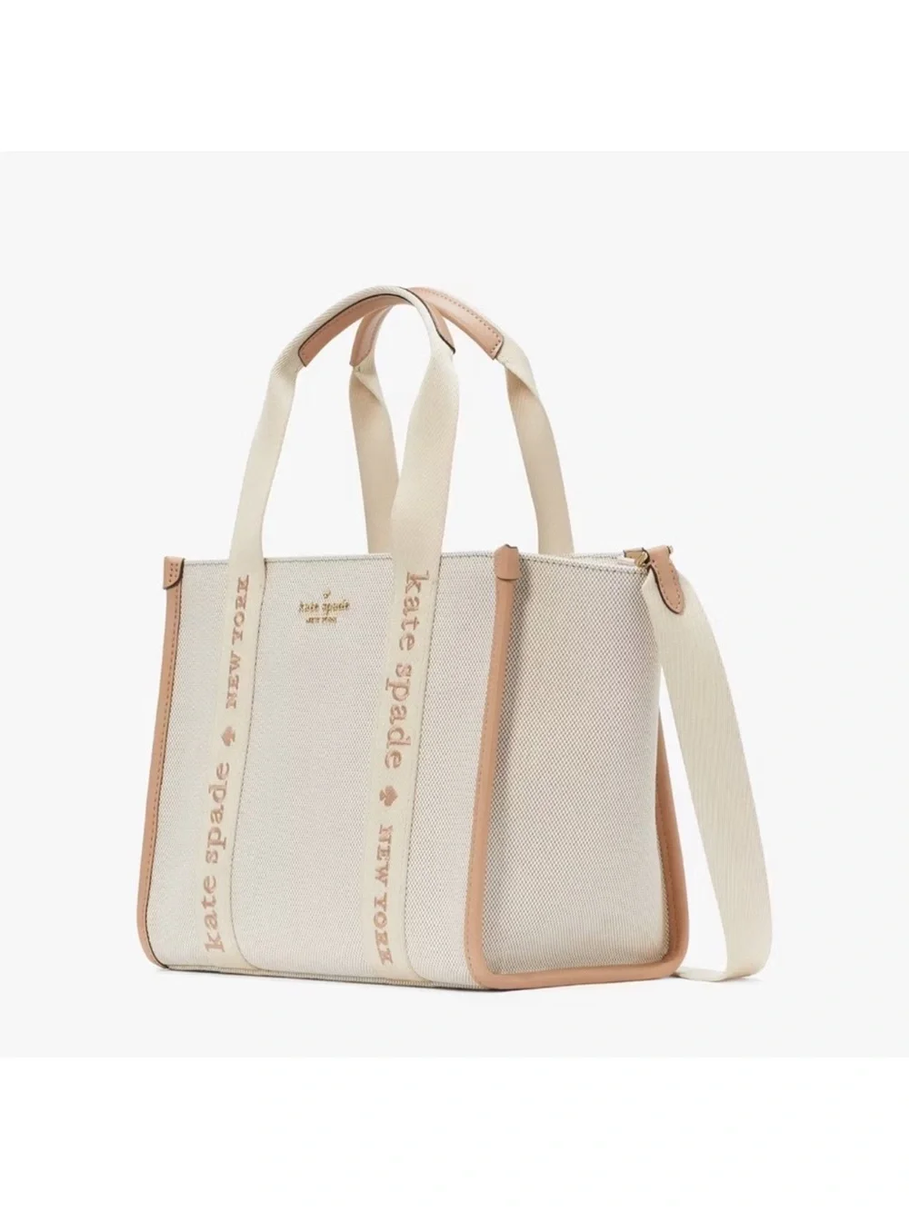 Kate Spade New York Kip Canvas Small Tote Crossbody Bag